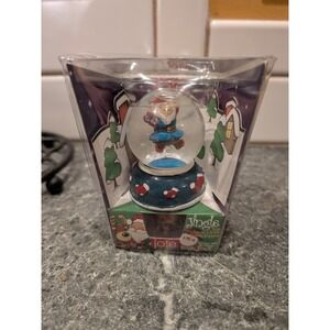 Jingle Rock Top Snow Globe Bottle Topper Santa Cork Wine Bottle Accessory in Box